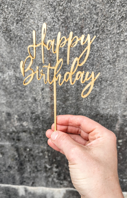 Happy Birthday Cake Topper